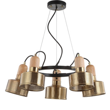 Gallery Adjustable Spotlight Metal LED Chandelier - JONATHAN Y